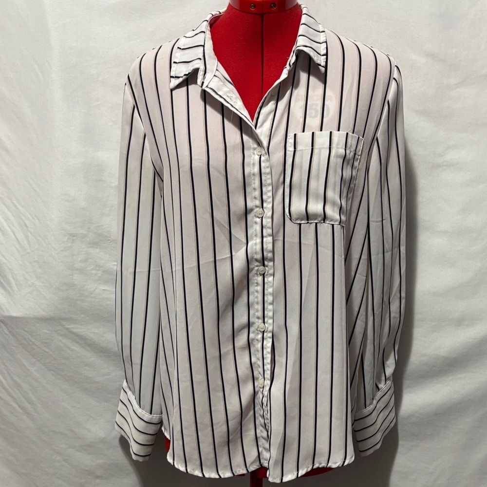 Fashion Nova Striped Button Down Shirt LL169